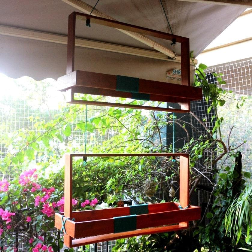 Barish Hanging Planter Frame (Double) Best Home Decor Handcrafted