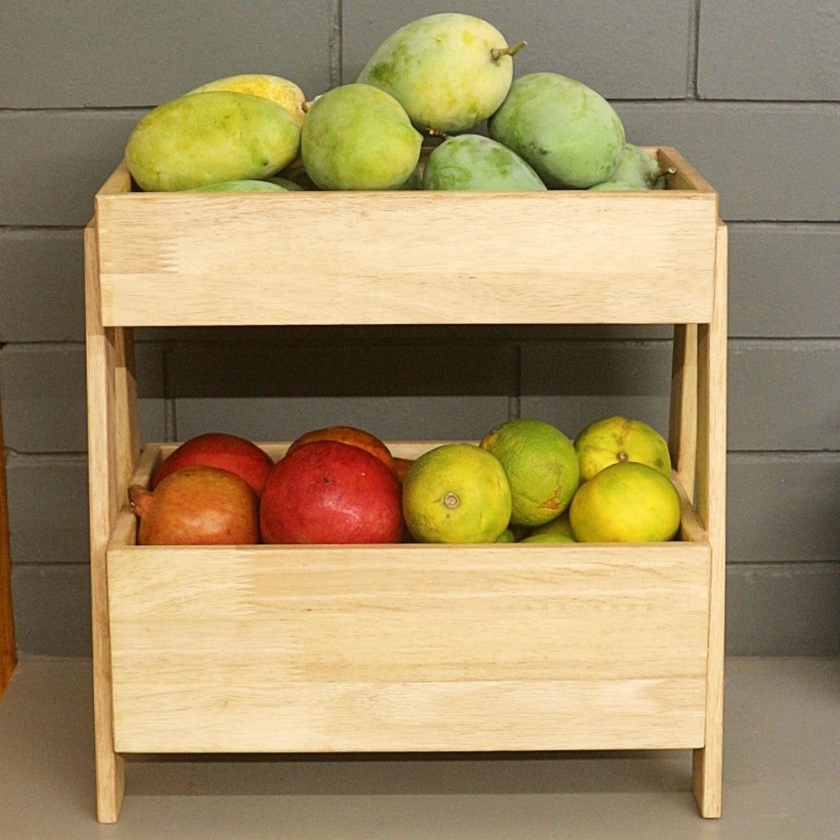 Barish Veg & Fruit Basket 2 Tier Best Home Decor Handcrafted