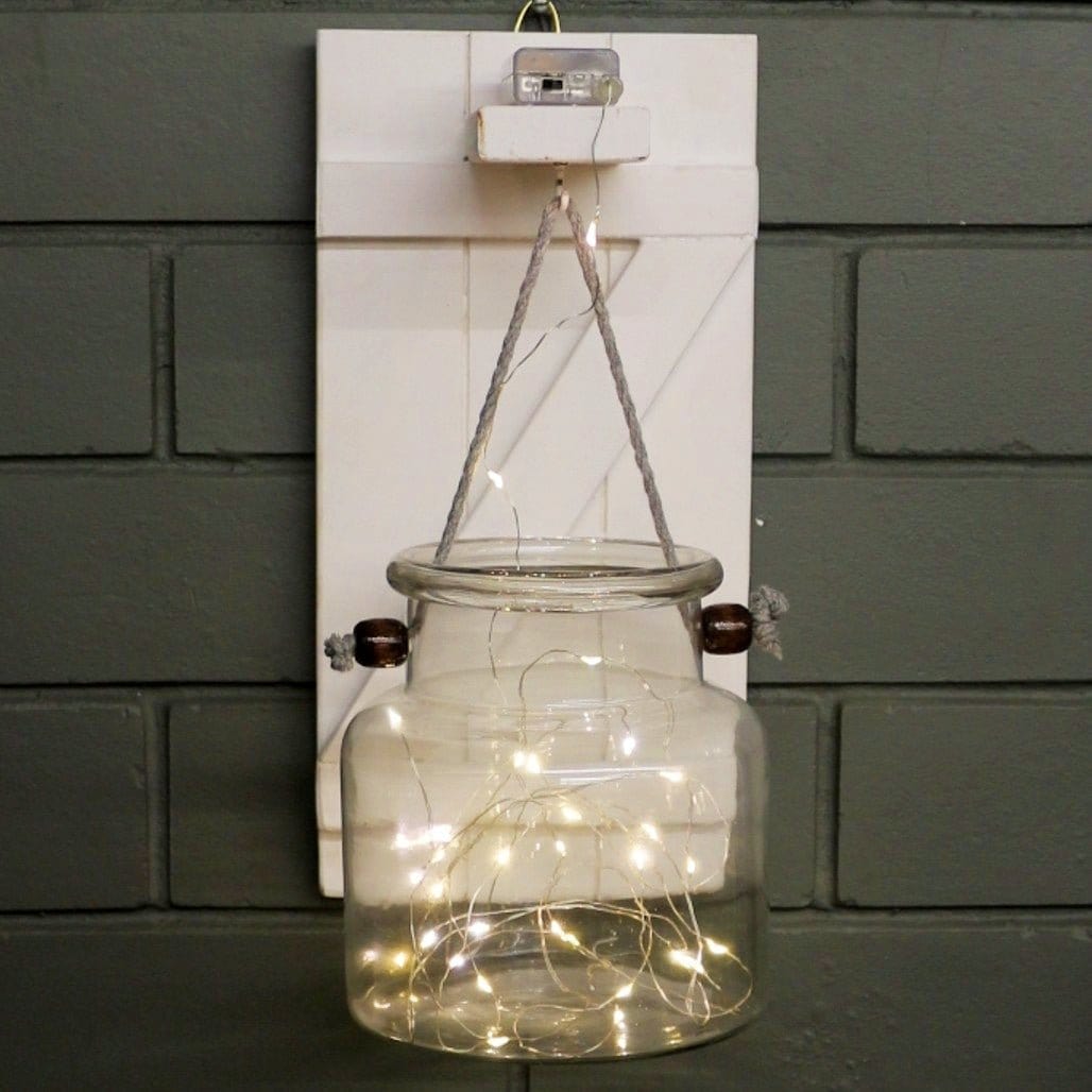 Barish Wall Mounted - Big Jar White BH0068WE Best Home Decor Handcrafted