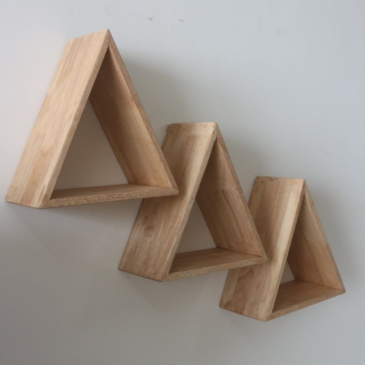 Barish Wall Shelf Triangular (Set of 3) Best Home Decor Handcrafted
